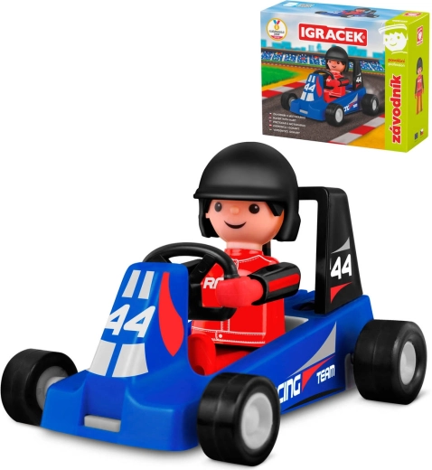 Efko Igráček Racing Driver with Blue Go-Kart