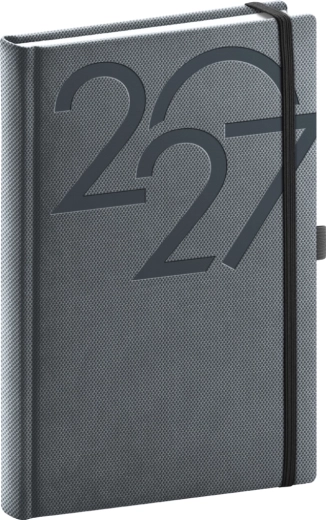 Notique dnevni planer Ajax 2027 crni 15 × 21 cm