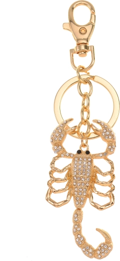 Zlatni privjesak za ključeve škorpion