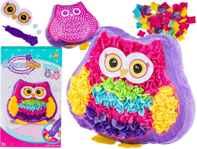 Kreativni DIY set plišani jastučić sova - 1 komad