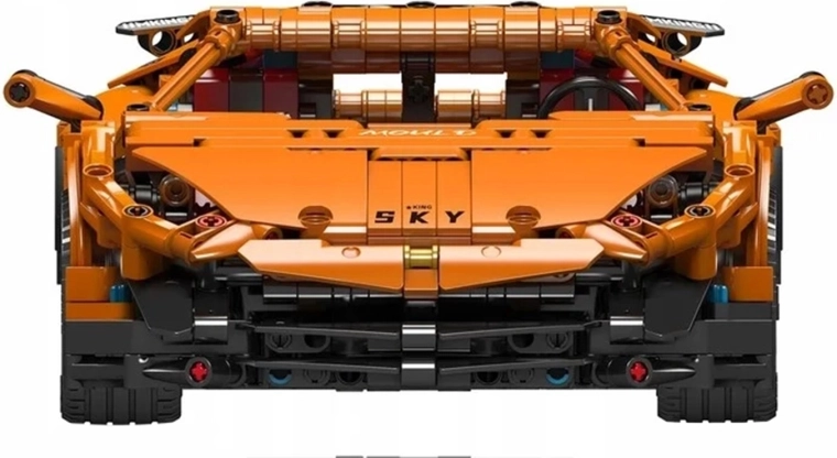 Set građevne kocke sportski automobil narančasti 1620 dijelova