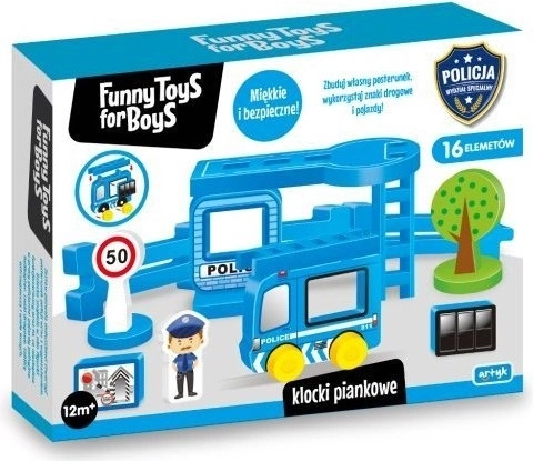 ToysForBoys pjenaste kocke Policija 16 kom