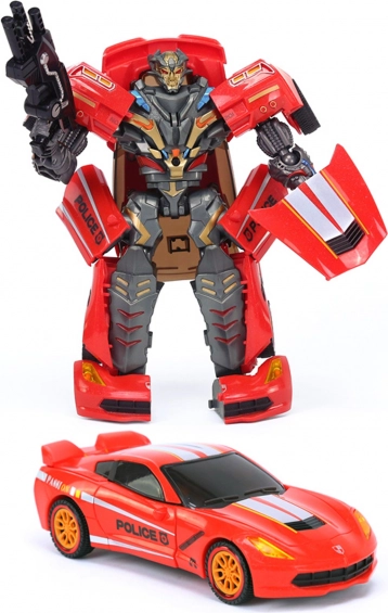 autorobot sa svjetlom i zvukom 20 cm – transformirajući policijski auto