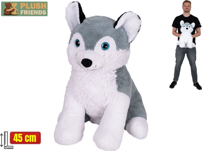 Plush Friends plišani haski 45 cm, sjedeći