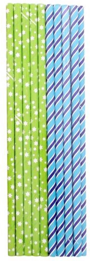 TORO Paper Straws 21 cm, 16 pcs