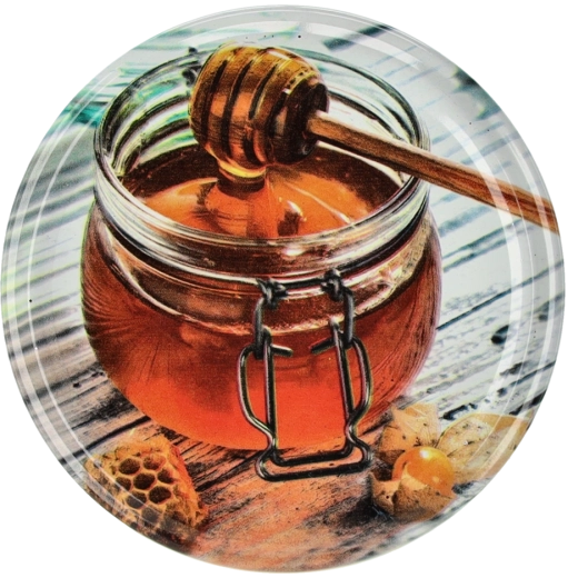 Set metalnih poklopaca za med 82 mm, 6 zubaca, 10 kom