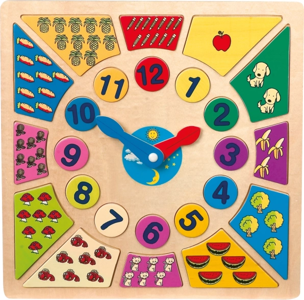 Umetni zračne puzzle – nauči se sat small foot