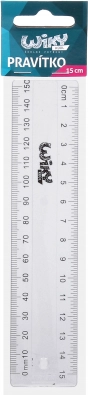 Prozirno ravnalo 15 cm