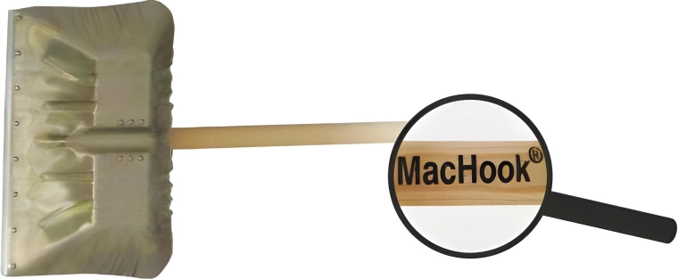 Aluminijsko strugač za snijeg s drvenom drškom 130 cm