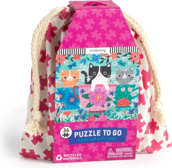 Putni puzzle: Mačići u šalici - Mudpuppy