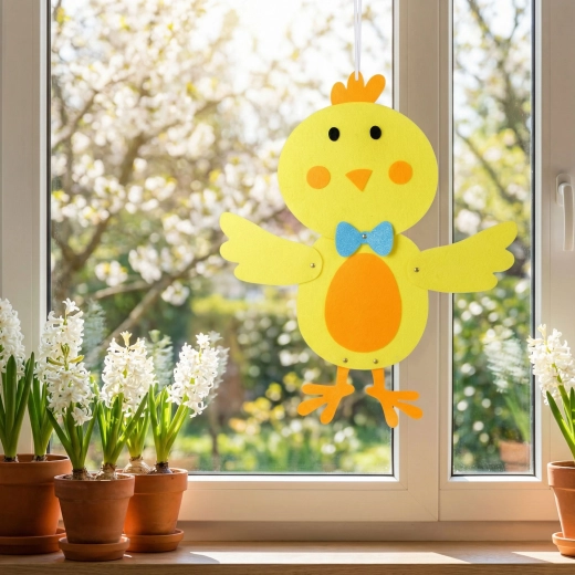 Easter hanging chick felt decoration