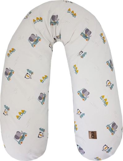 EKO jastuk za dojenje i trudnički jastuk velvet Cars 180 cm