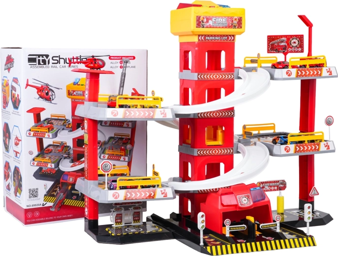 Višerazinska vatrogasna garaža s liftom i priborom