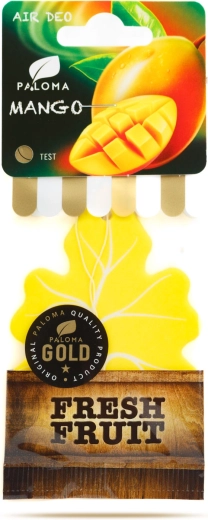 Hanging Car Air Freshener Paloma Gold Fresh Fruit Mango