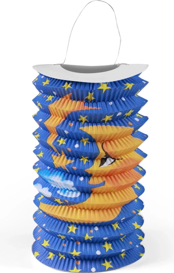 Papirnati lampion s motivom mjeseca 15 cm