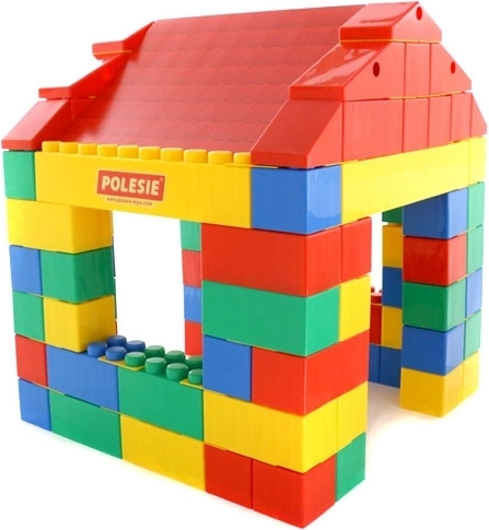 Wader XXL Building Set – House from Large Blocks (134 pieces)