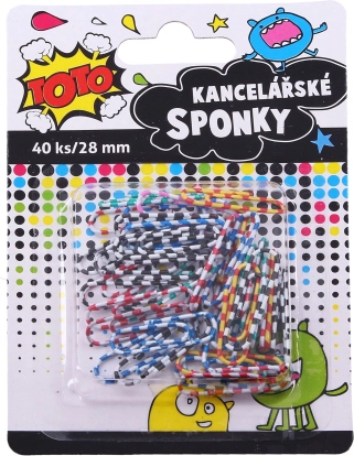 Prugaste uredske klamerice 28 mm - 40 kom