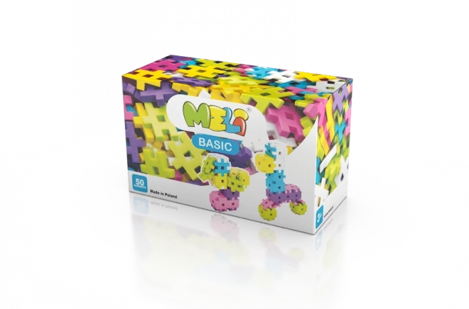 Konstruktorski set MELI Basic Pink 50 dijelova