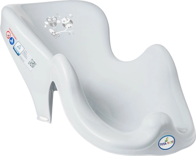 Kupaća ležaljka za kadicu – sova, siva