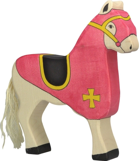 Holztiger tournament horse, red - 1 piece