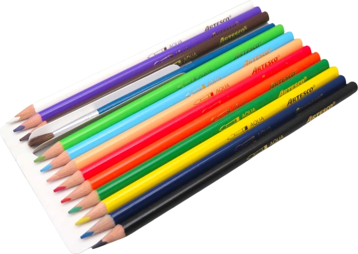 Akvarelne bojice Color Plus – set od 12 boja s kistom i šiljilom