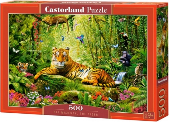 Puzzle 500 Dijelova Njegovo Veličanstvo Tigar