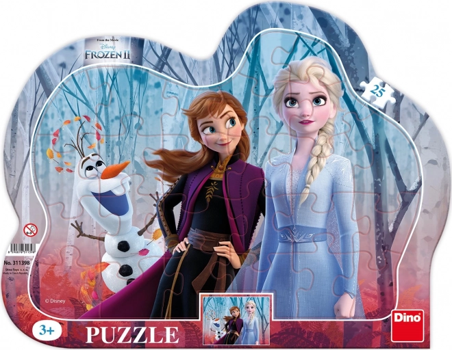 Puzzle Frozen II s Olafom 25 dijelova