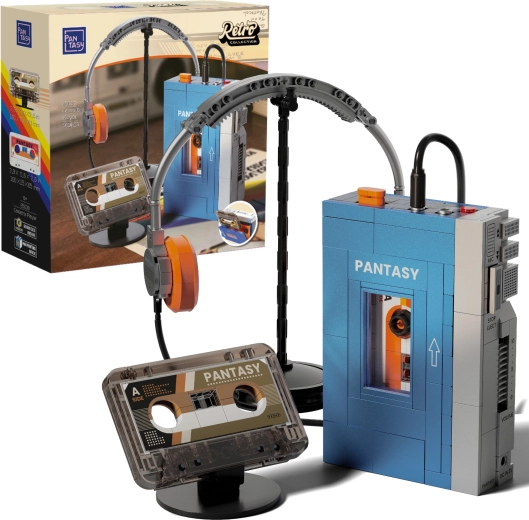 Pantasy retro građevinski set – prijenosni kazetofon (walkman)