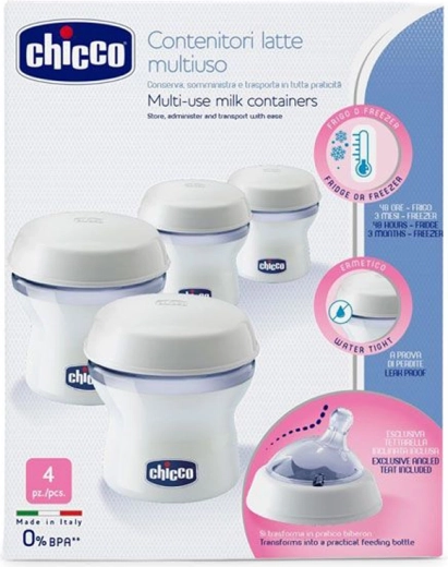 Chicco spremnici za majčino mlijeko Natural Feeling 4 kom