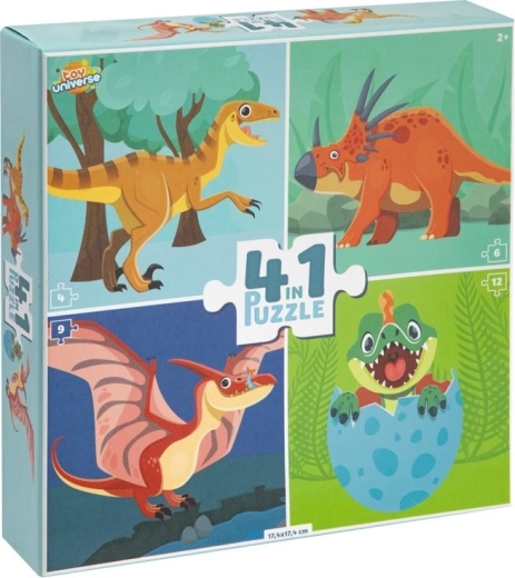 Puzzle dinosauri 4u1 TOY UNIVERSE