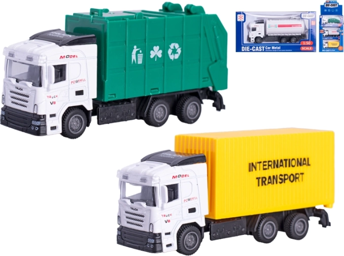Metalno tehničko vozilo 1:50 s povratnim mehanizmom 13 cm