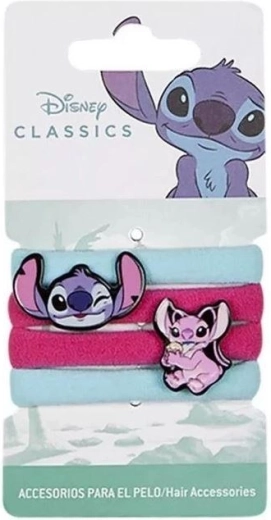 Set of Lilo and Stitch hair elastics (4 pcs)
