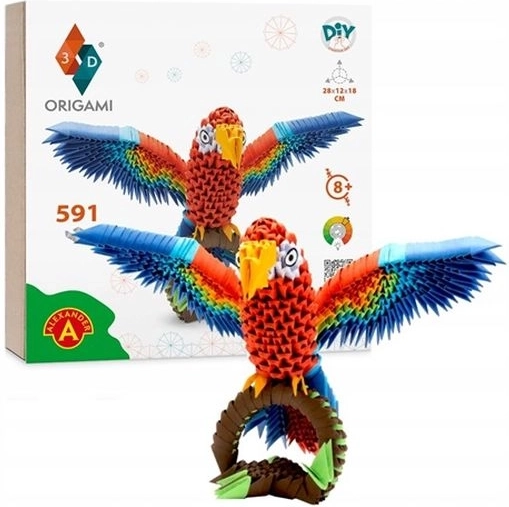 Origami 3D papagaj