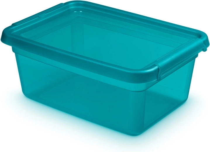 Basestore spremni plastični box s poklopcem i kopčama Ocean 12,5 l (28 × 38 × 16 cm)