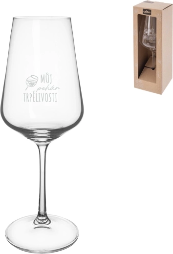 Čaša za vino „Moja čaša strpljenja“ 0,45 l