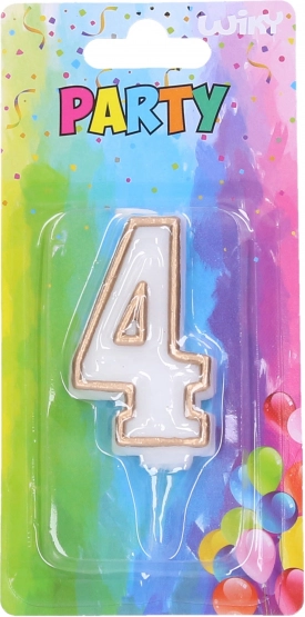 Zlatna party svijeća br. 4