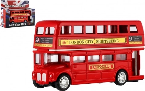Crveni dvokatni autobus London 12 cm