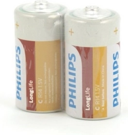 Philips Zinc Chloride Battery C R14 1.5 V