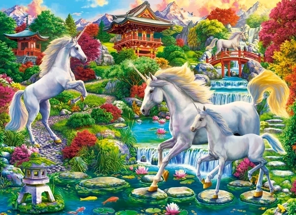 Puzzle 300 dijelova Unicorn Garden – jednorogovi