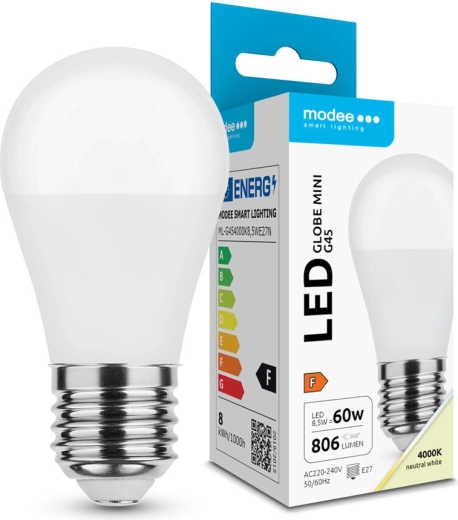 Modee LED žarulja Globe Mini G45 8,5 W E27 806 lm neutralno bijela