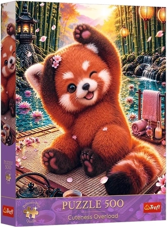 Trefl puzzle 500 Premium Plus – Cuteness Overload: očaravajuća crvena panda