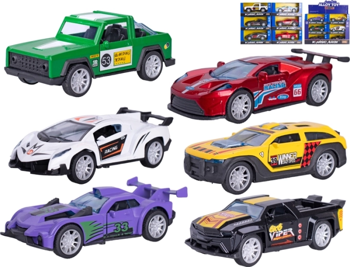 Metalni trkaći autić 13 cm s povratnim pogonom