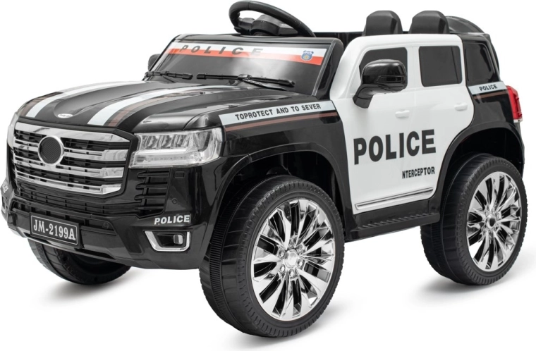 Baby Mix policijski električni autić 4x4 crni