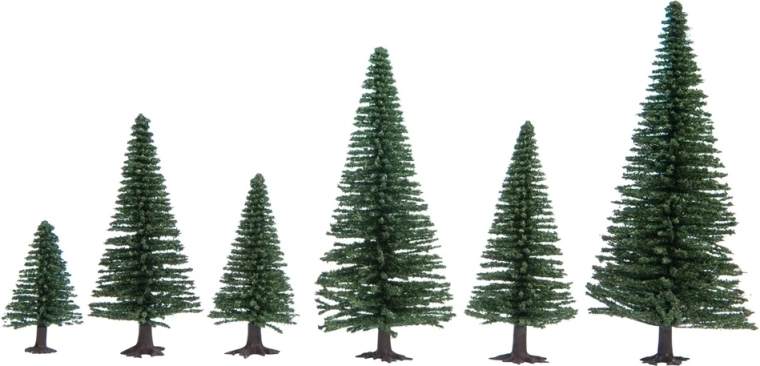 Noch jele – set 10 kom (5–14 cm) za maketnu krajinu H0/TT