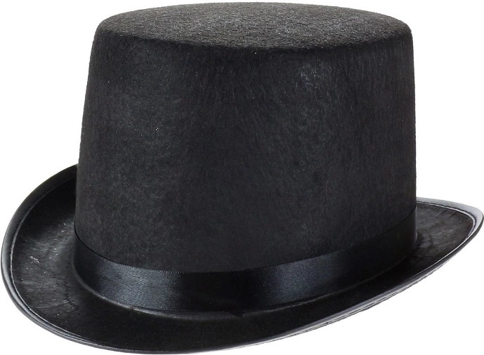 Black Felt Top Hat
