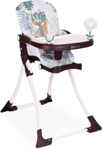 ECOTOYS Folding High Chair with Toys
