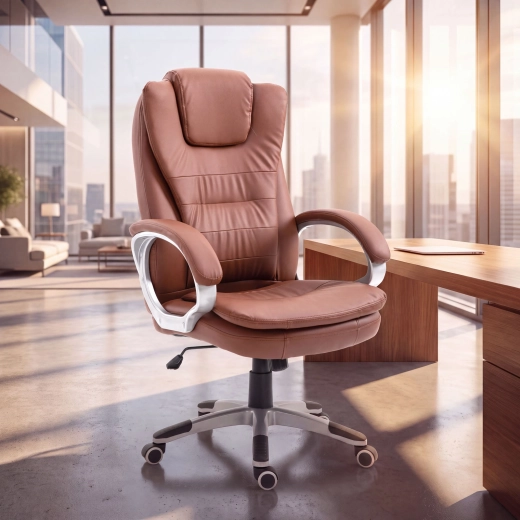 Brown Leather Office Chair