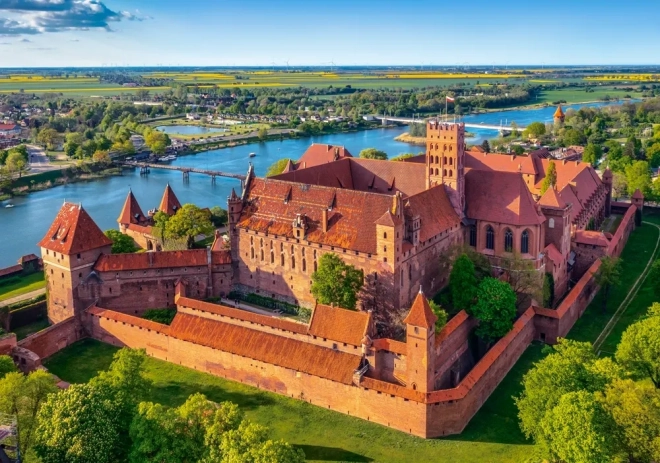 Puzzle od 500 dijelova – Pogled na dvorac Malbork, Poljska