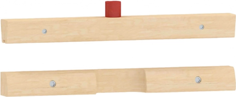 Gornja i donja montažna letvica za 1 obrazovnu ploču MASTERKIDZ Flex