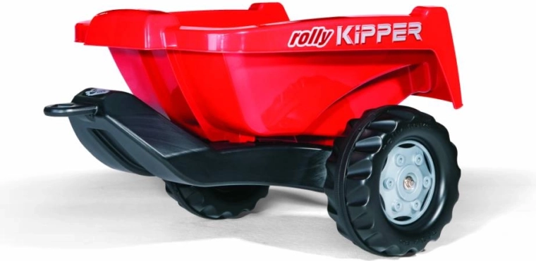 Red tipping trailer for tractor Kipper